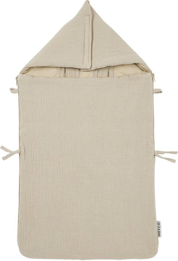 Meyco pre-washed hydrofiel voetenzak sand