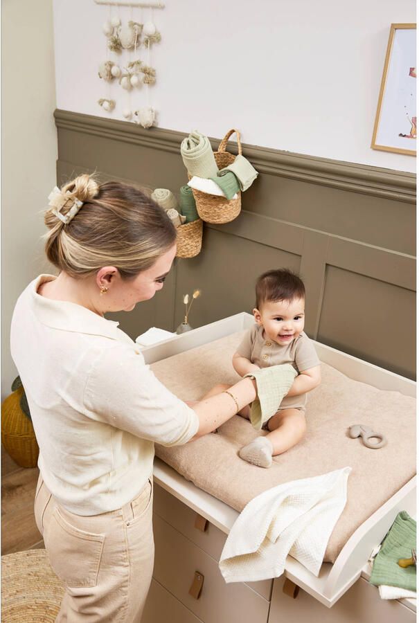 Meyco pre-washed hydrofiel washandje natural soft olive olive green (set van 3) - Foto 2