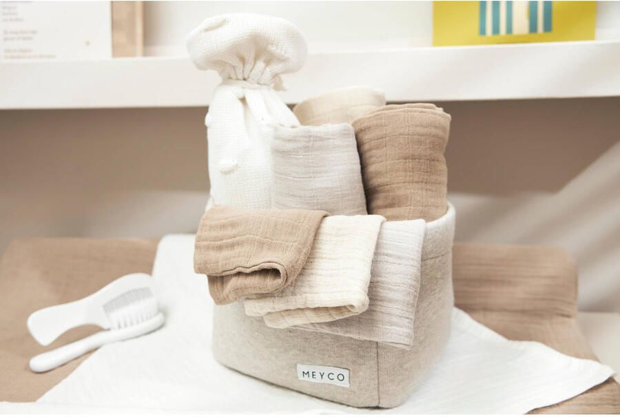 Meyco pre-washed hydrofiel washandje set van 3 soft sand greige taupe Hydrofiele washandjes - Foto 2