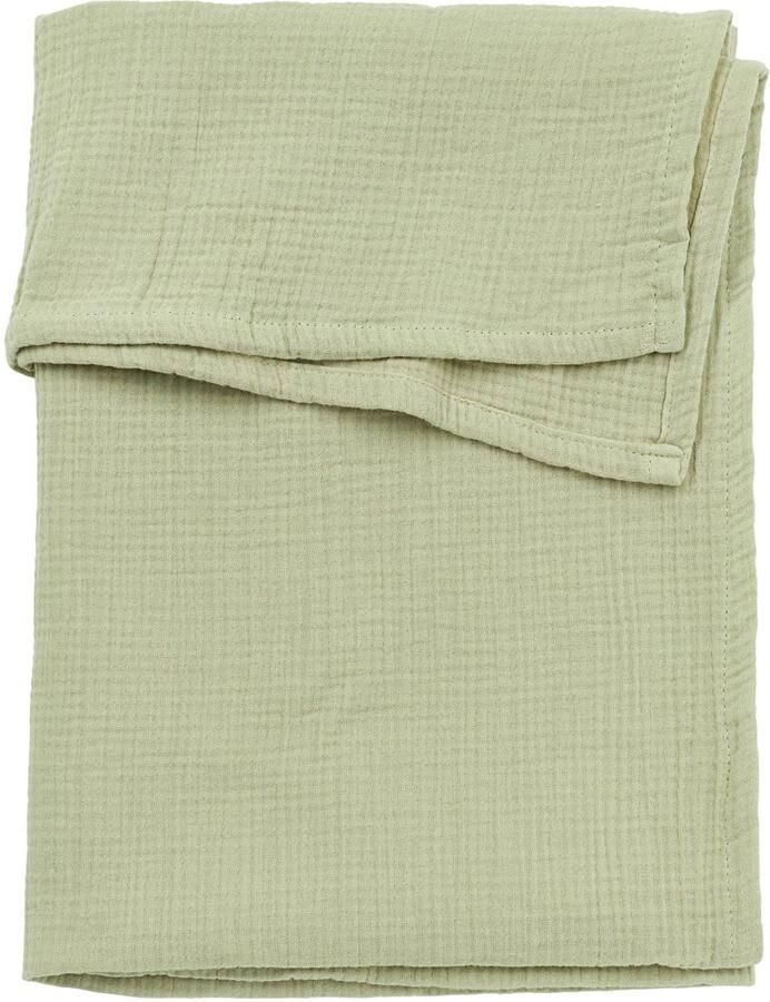 Meyco pre-washed hydrofiel wieglaken soft olive