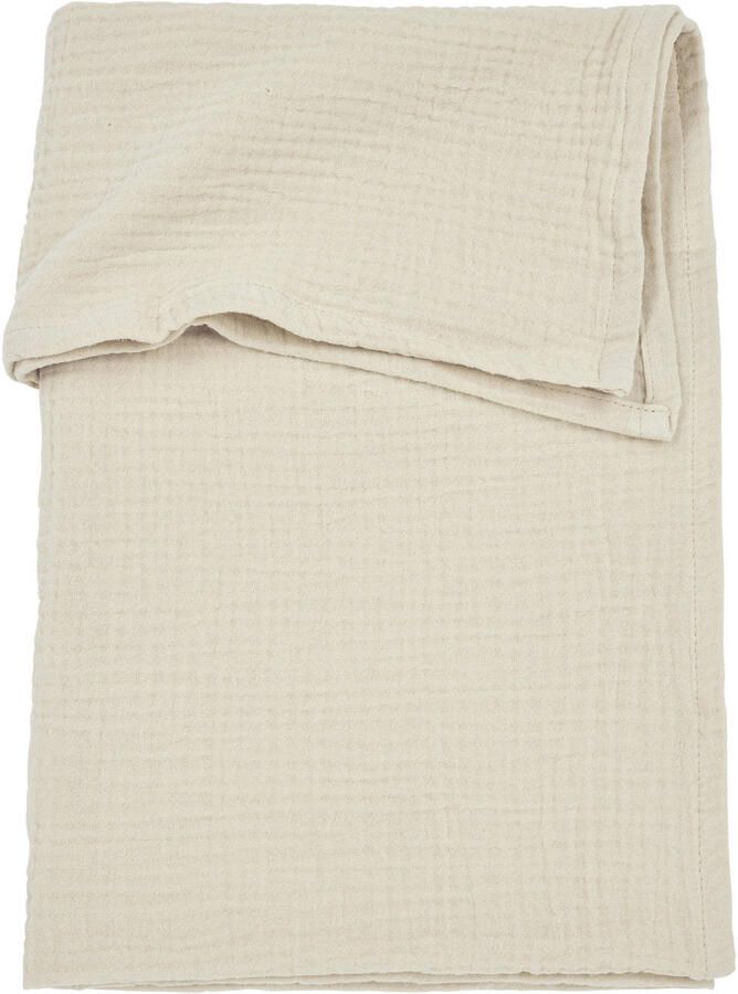 Meyco pre-washed hydrofiel wieglaken soft sand Babylaken Beige Effen