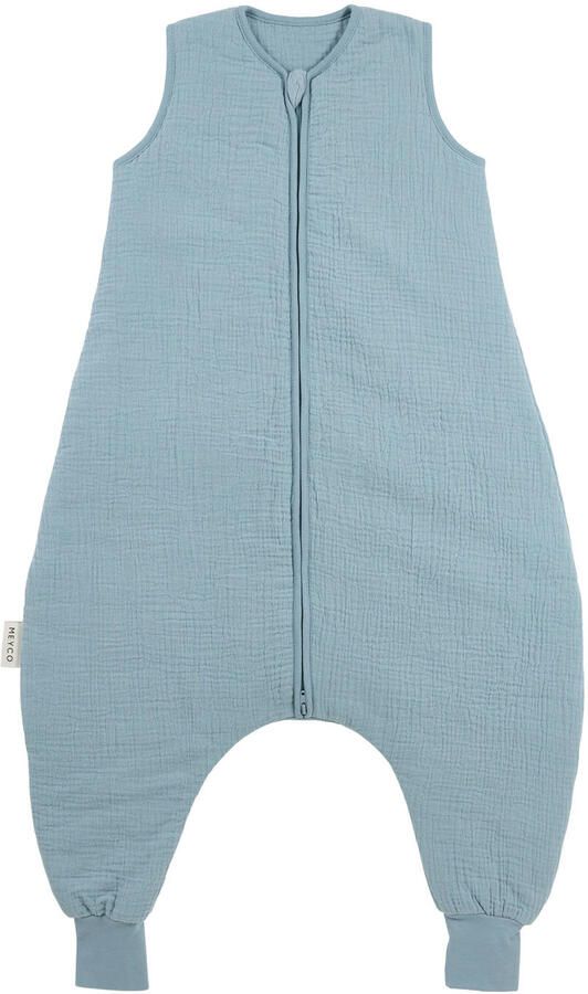 Meyco pre-washed hydrofiele winter slaapoverall jumper jeans blue