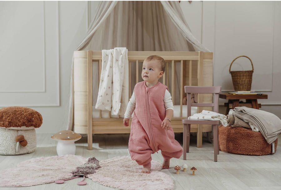 Meyco pre-washed hydrofiele winter slaapoverall jumper roze - Foto 2