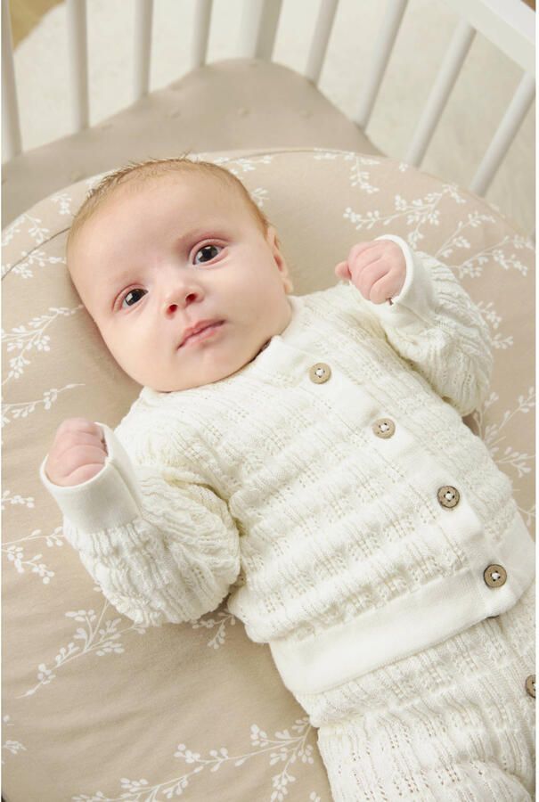 Meyco relaxhoes voor voedingskussen Branches sand Babynest - Foto 3