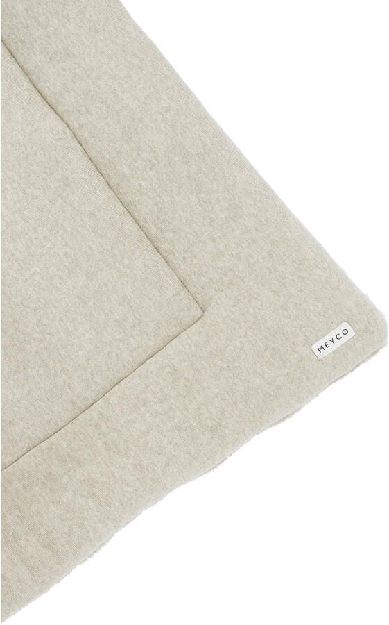 Meyco reversible boxkleed Knit Basic 77x97 cm Sand Melange Bruin - Foto 3