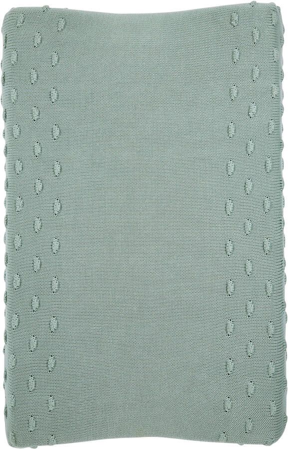 Meyco Silverline Knots aankleedkussenhoes 70x45 cm groen Effen - Foto 2