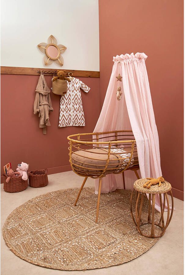 Meyco sluier Soft Pink Baby sluier Roze Effen | Baby sluier van