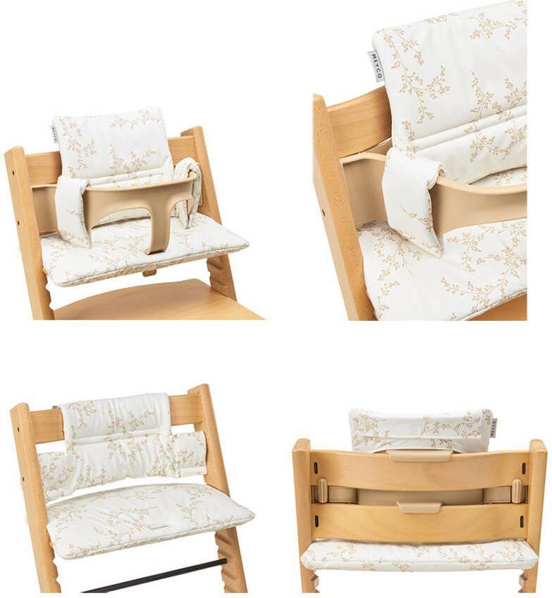 Meyco stoelverkleiner Branches beige - Foto 3