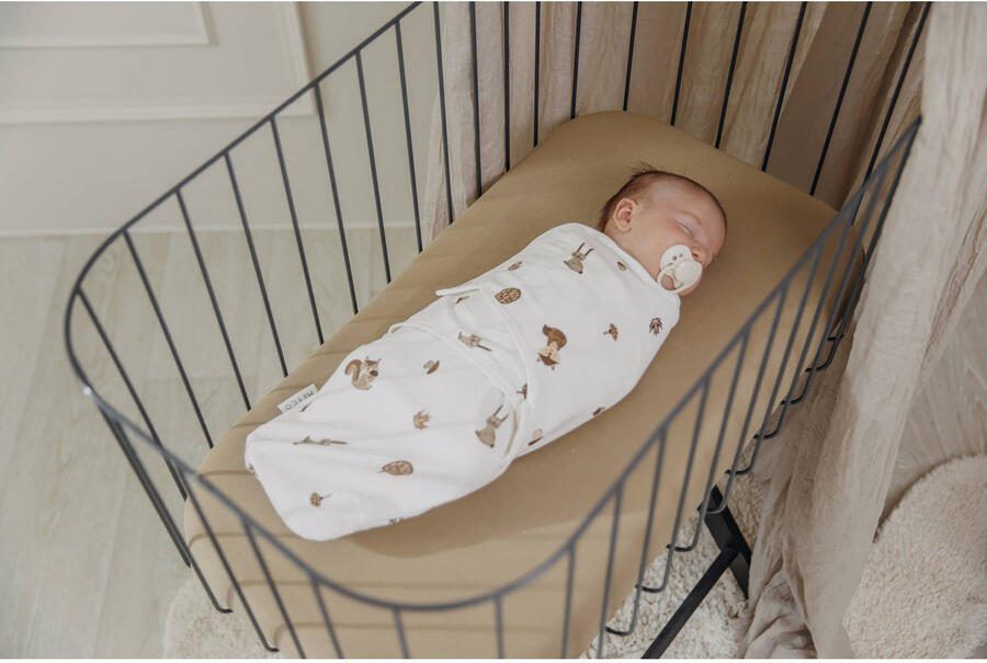 Meyco swaddle inbakerdoek Forest Animals sand (set van 2) - Foto 2