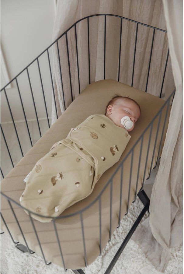 Meyco swaddle inbakerdoek Forest Animals sand (set van 2) - Foto 3