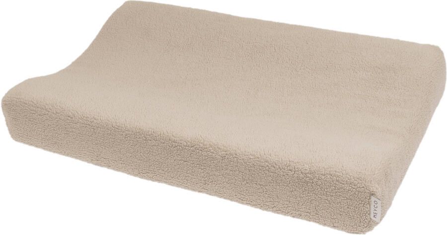 Meyco Teddy aankleedkussenhoes sand Beige Effen | Aankleedkussenhoes van