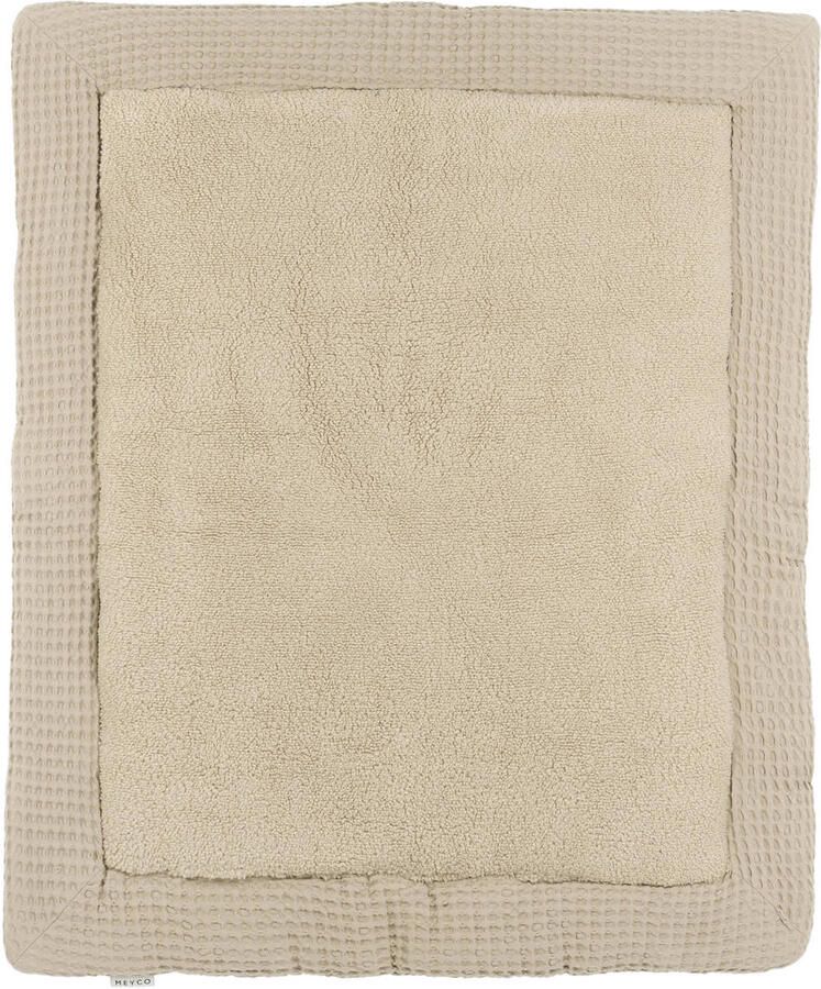 Meyco teddy boxkleed Wafel sand Beige | Boxkleed van