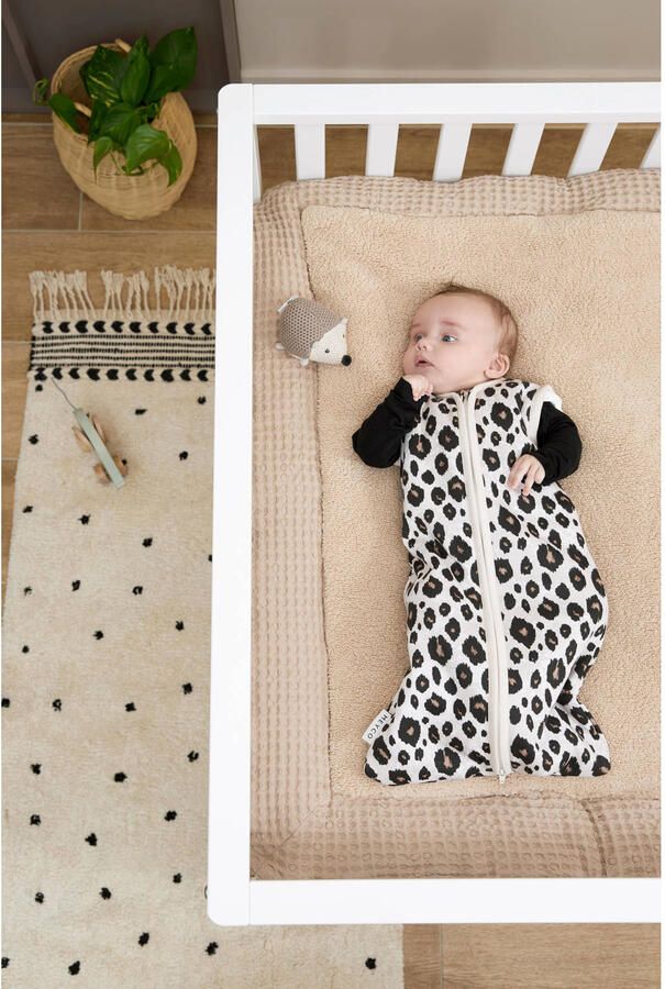 Meyco teddy boxkleed Wafel sand Beige | Boxkleed van - Foto 2