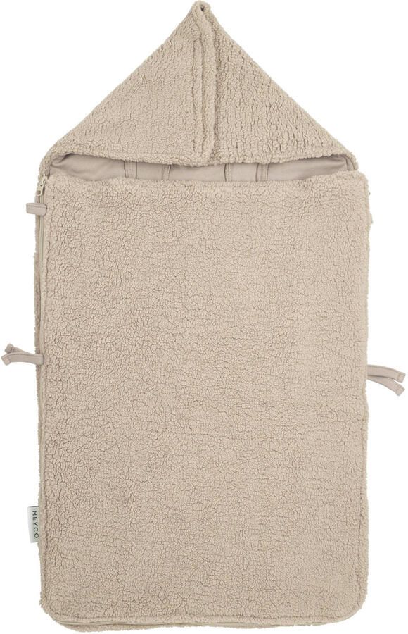 Meyco teddy voetenzak beige | Voetenzak van | Baby > Onderweg > Kinderwagens & buggy's