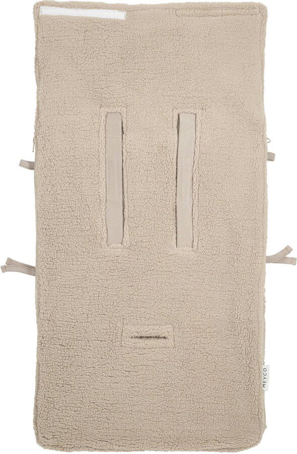 Meyco teddy voetenzak beige | Voetenzak van | Baby > Onderweg > Kinderwagens & buggy's - Foto 3
