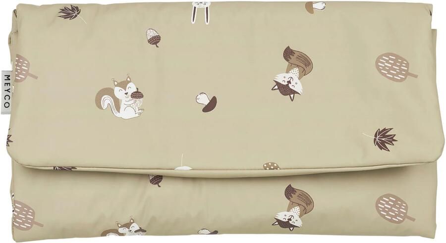 Meyco verschoonmatje Forest Animals sand