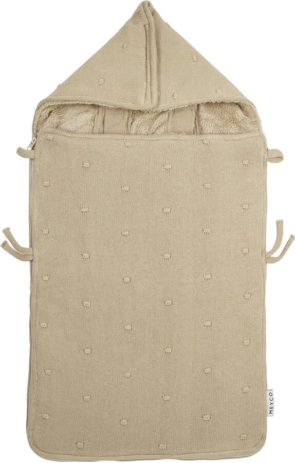 Meyco voetenzak Knit Basic sand Beige | Voetenzak van