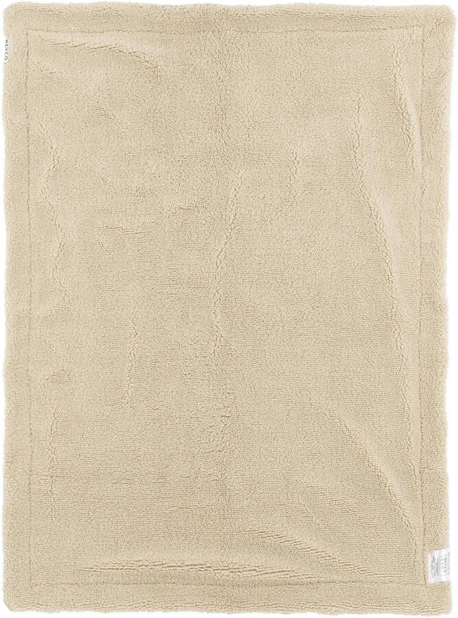 Meyco wiegdeken wafel teddy sand Babydeken Beige Effen - Foto 2