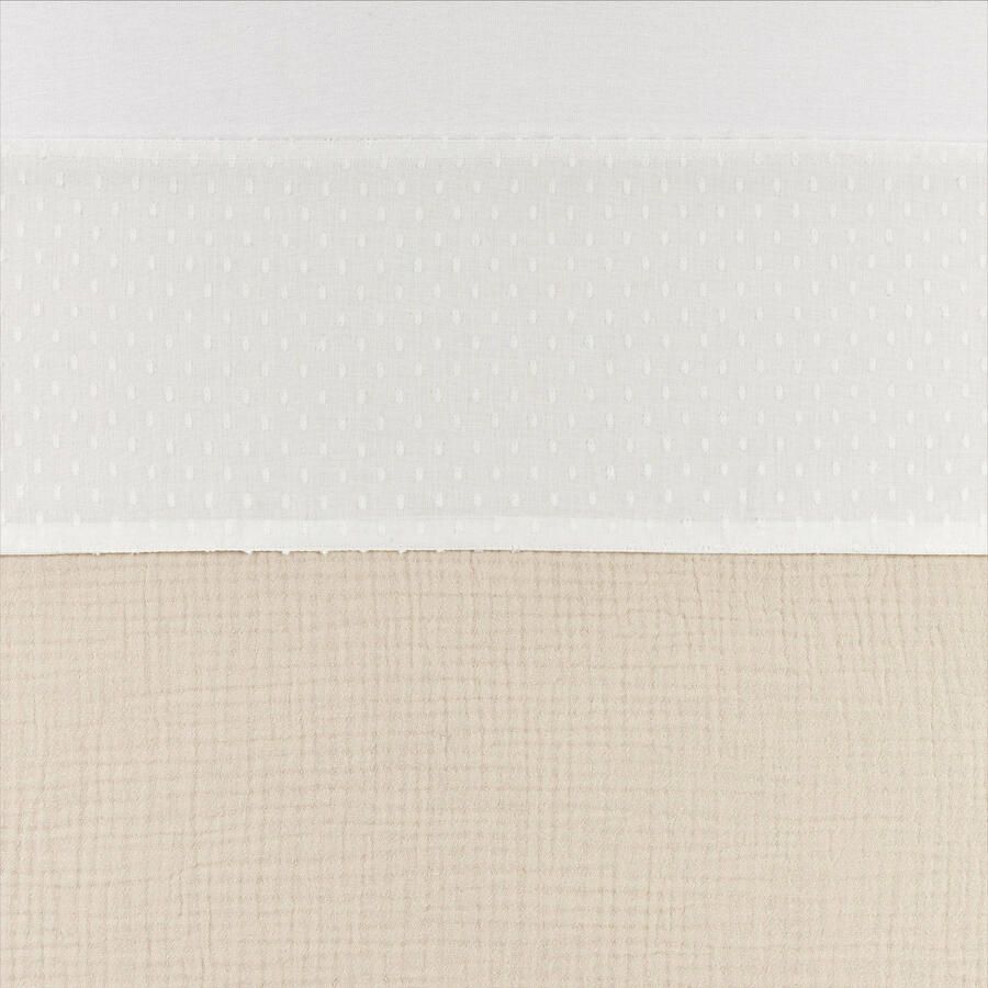 Meyco wieglaken plume offwhite Babylaken Wit Effen