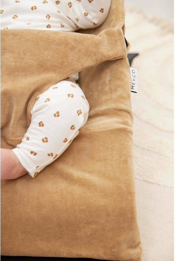 Meyco wipstoelhoes Velvet de Luxe Taupe Accessoire Bruin - Foto 2