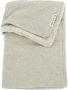 Meyco reversible baby wiegdeken Knit Basic Teddy 75x100 cm Sand Melange Babydeken Bruin - Thumbnail 1