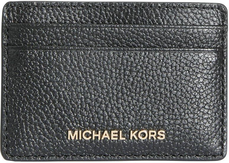 Michael Kors Zwarte Kaarthouder Portemonnee voor Vrouwen Zwart Dames