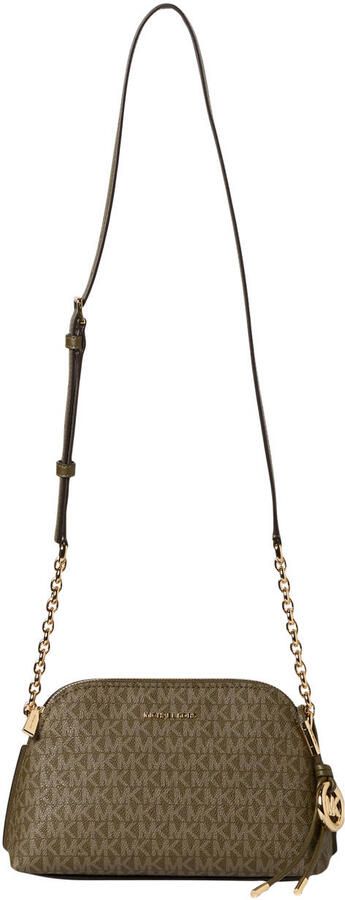 Michael Kors crossbody tas Freddie met logoprint donkerbruin