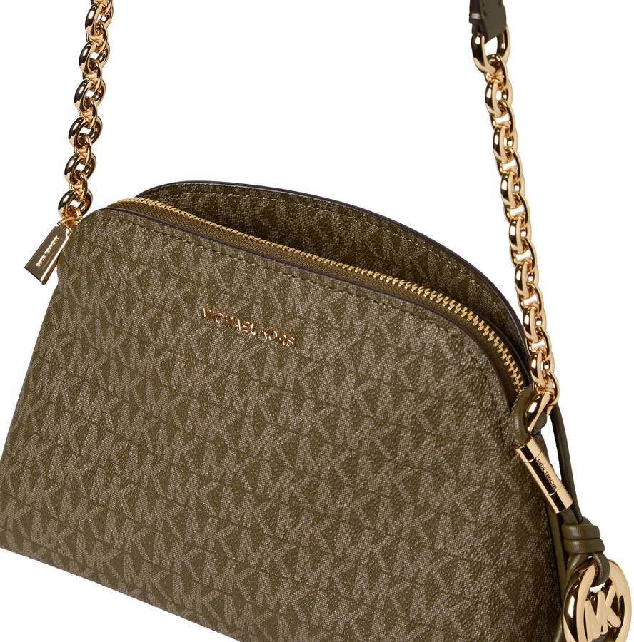 Michael Kors crossbody tas Freddie met logoprint donkerbruin - Foto 2