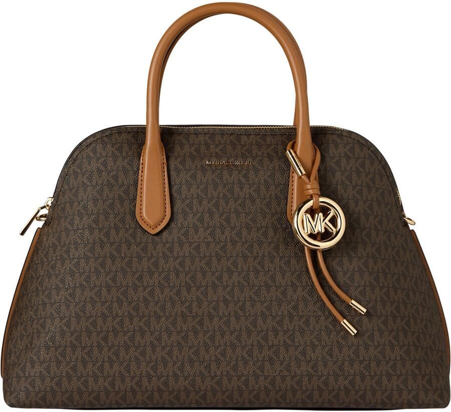 Michael Kors handtas Freddie met logoprint donkerbruin
