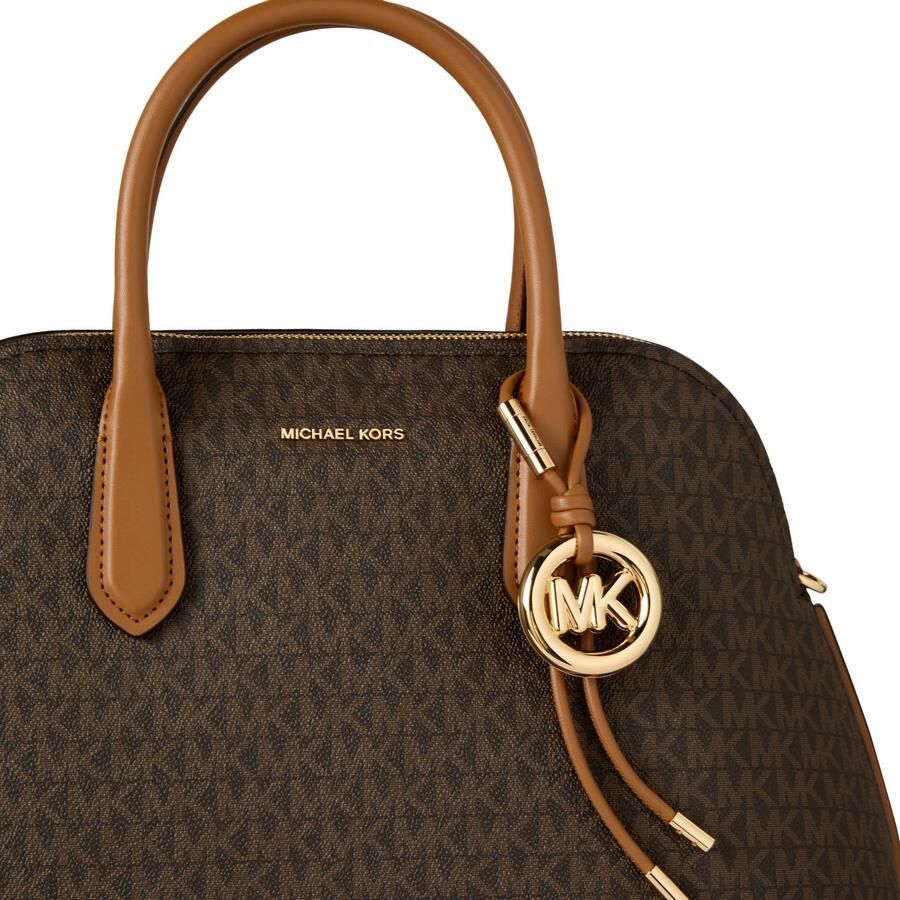 Michael Kors handtas Freddie met logoprint donkerbruin - Foto 2