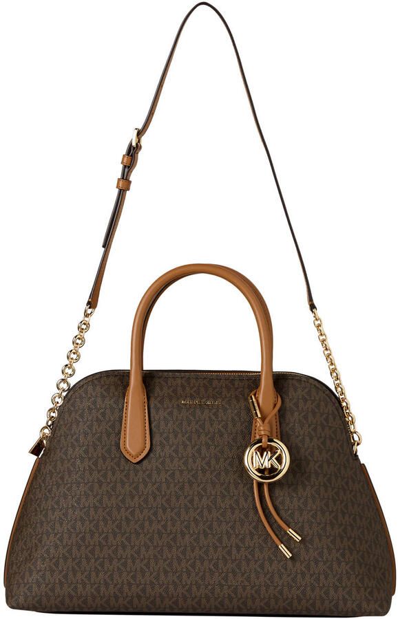 Michael Kors handtas Freddie met logoprint donkerbruin - Foto 3