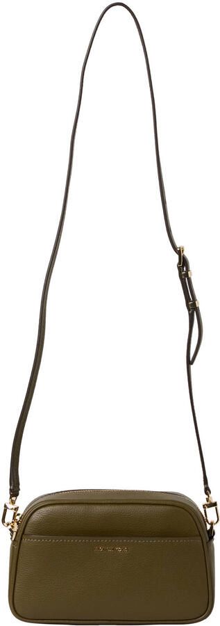 Michael Kors leren crossbody tas Jet Set olijfgroen