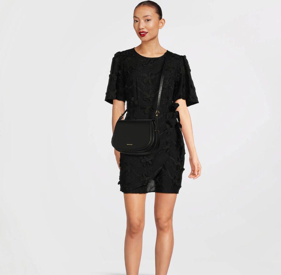 Michael Kors Leren Crossbody Tas met Magnetische Flap Black Dames - Foto 2
