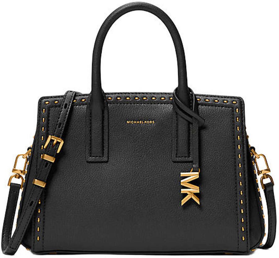 Michael Kors leren mini handtas Laila zwart