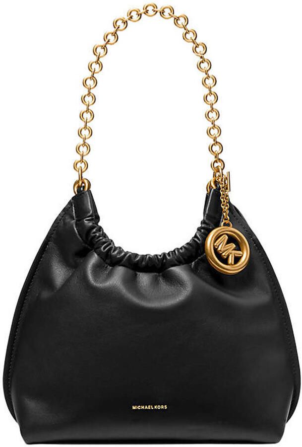 Michael Kors leren schoudertas Indie zwart