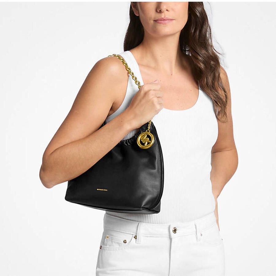 Michael Kors leren schoudertas Indie zwart - Foto 2