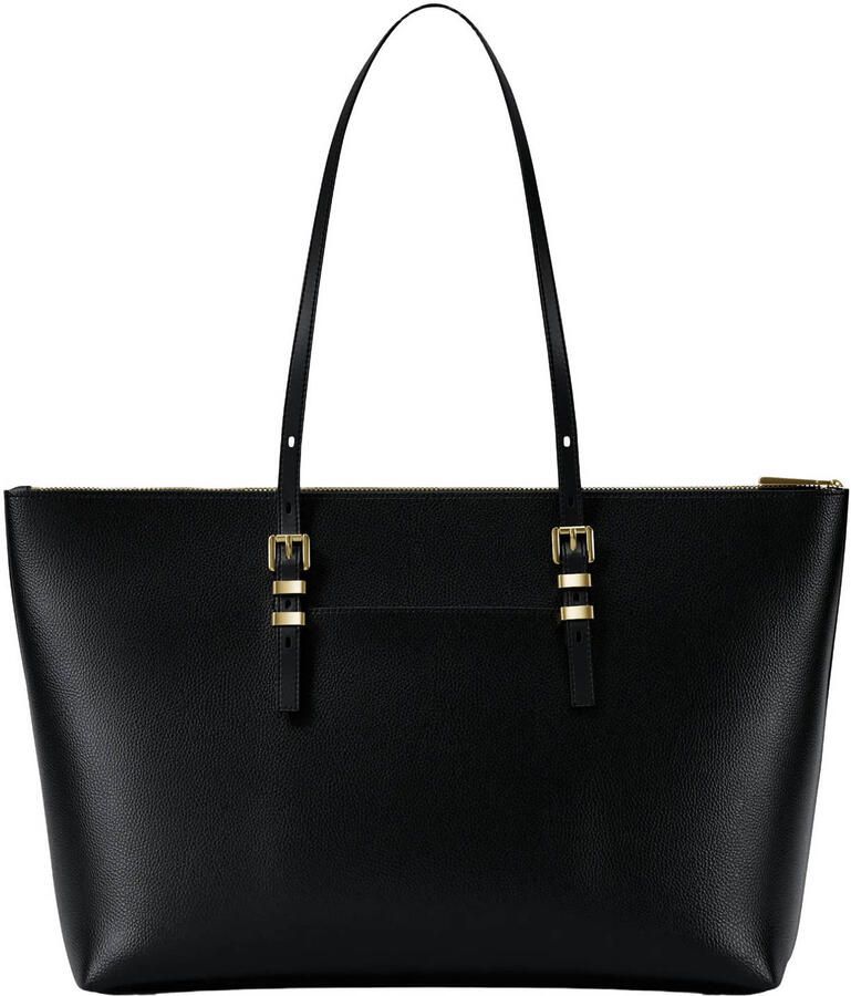 Michael Kors leren shopper Quinn Large zwart