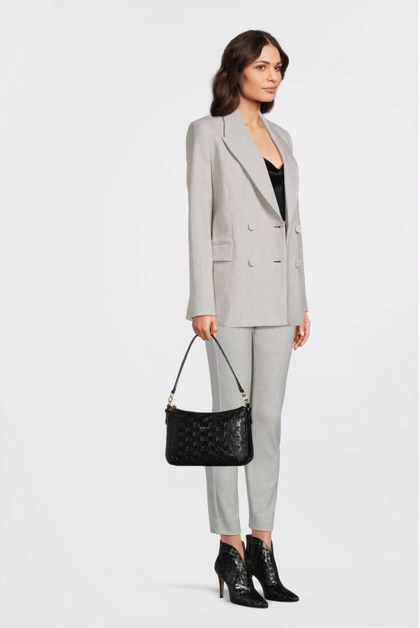 Michael Kors schoudertas Jet Set met logoprint zwart