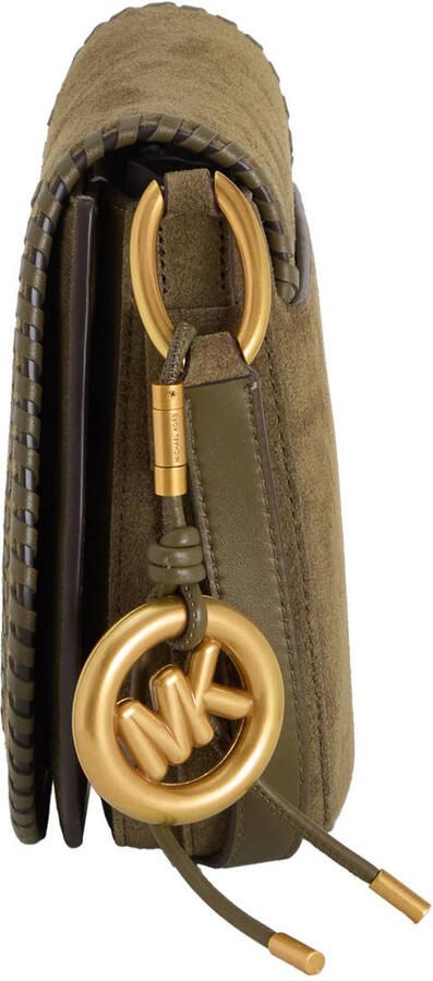 Michael Kors suède crossbody tas Josie kaki - Foto 3