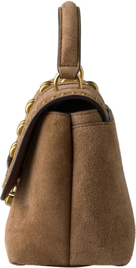 Michael Kors suède crossbody tas Tribeca cognac - Foto 3