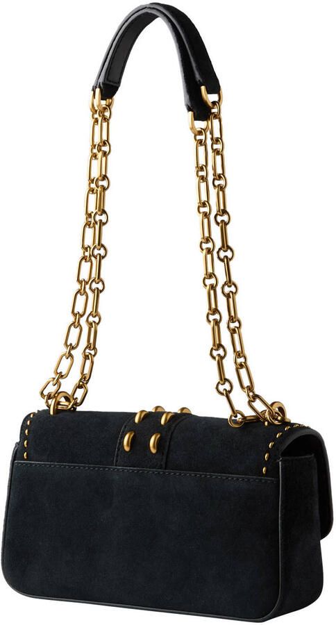 Michael Kors suède crossbody tas Tribeca zwart - Foto 3