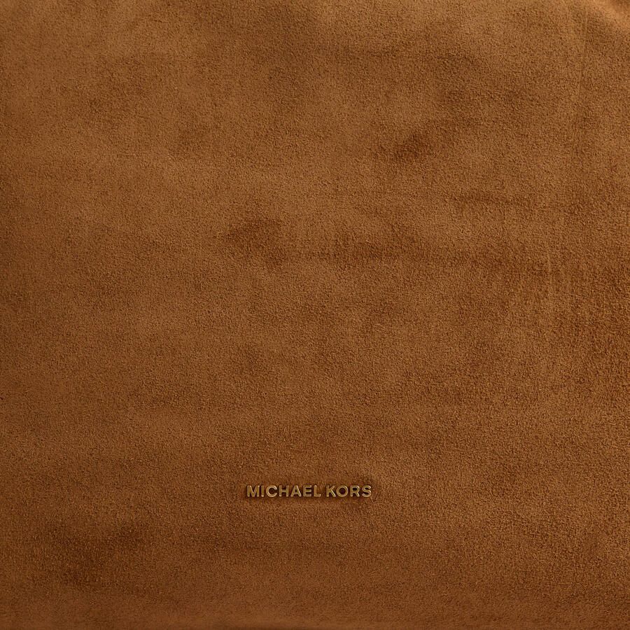 Michael Kors suède schoudertas Indie cognac - Foto 2