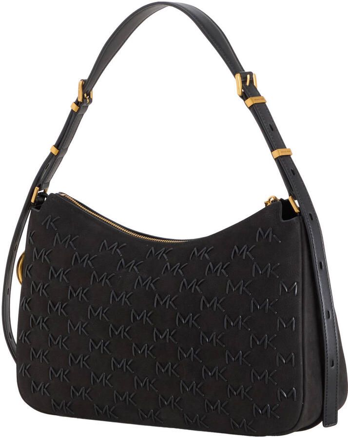 Michael Kors suède schoudertas Nolita zwart - Foto 2