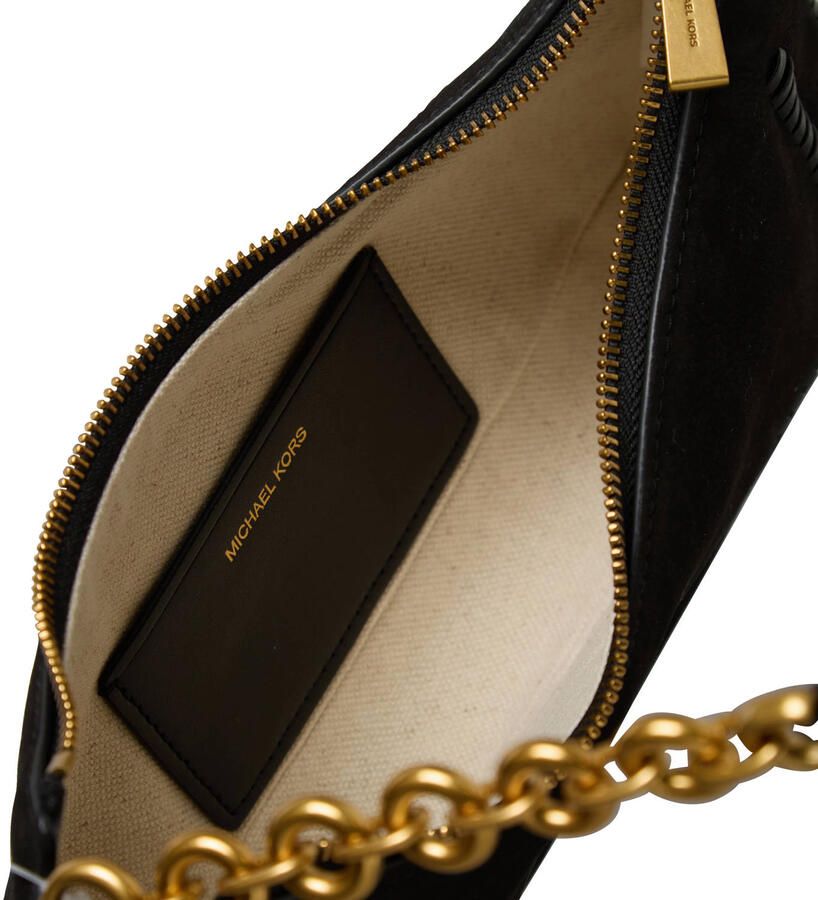 Michael Kors suède schoudertas Nolita zwart - Foto 2