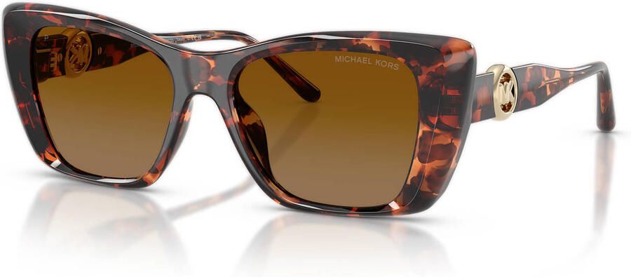 Michael Kors zonnebril met tortoise print 0MK2270U bruin