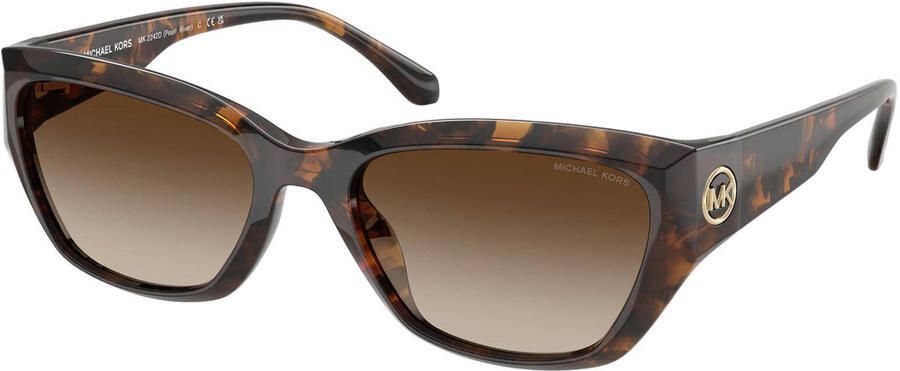 Michael Kors zonnebril met tortoise print Pearl River bruin