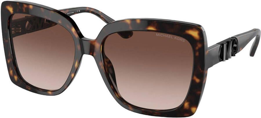 Michael Kors zonnebril Nice met tortoise print donkerbruin