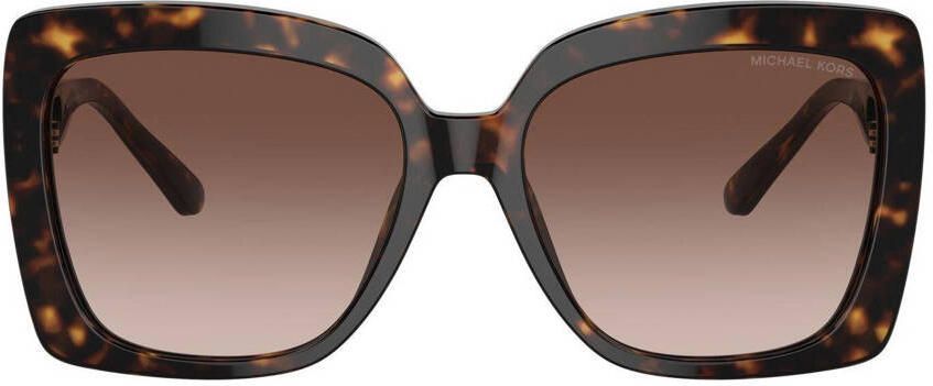 Michael Kors zonnebril Nice met tortoise print donkerbruin - Foto 2