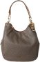 Michael Kors Lillie Large Logo schoudertas bruin 30T9G0Le 3B 252 Bruin Dames - Thumbnail 1