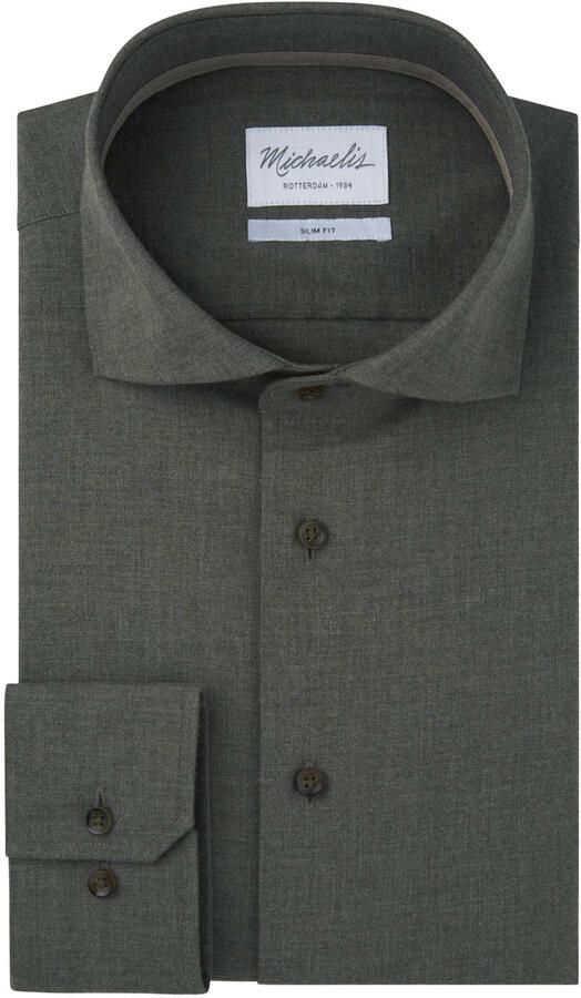 Michaelis slim fit overhemd groen